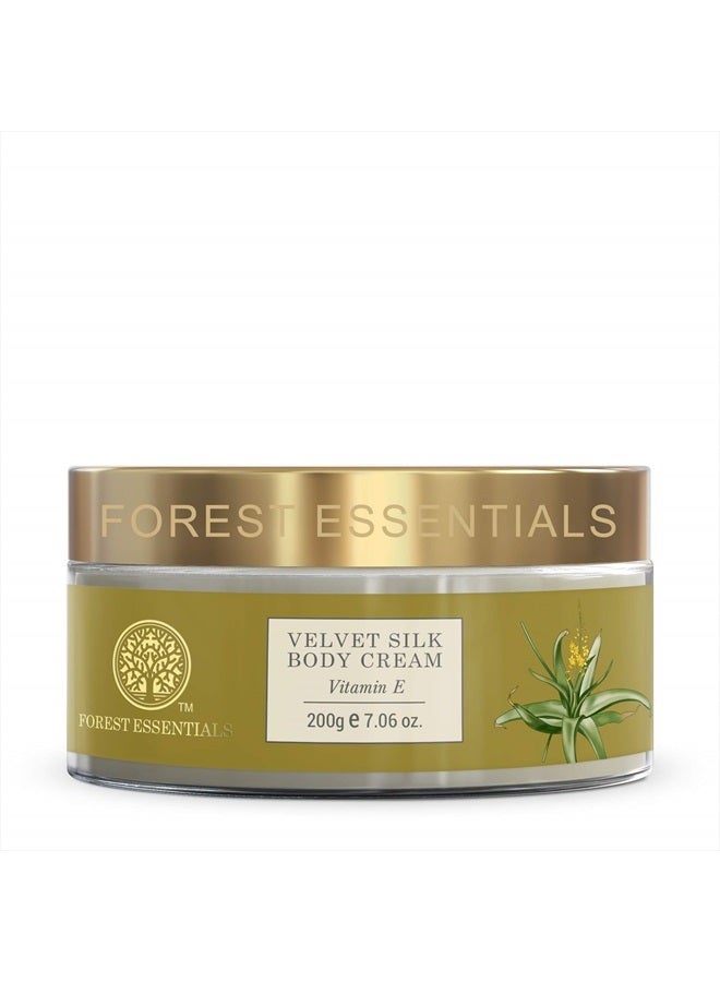 Forest Essentials Velvet Silk Body Cream Vitamin E - 200g - Image 1