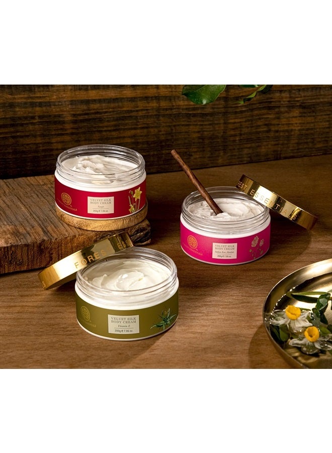 Forest Essentials Velvet Silk Body Cream Vitamin E - 200g - Image 2