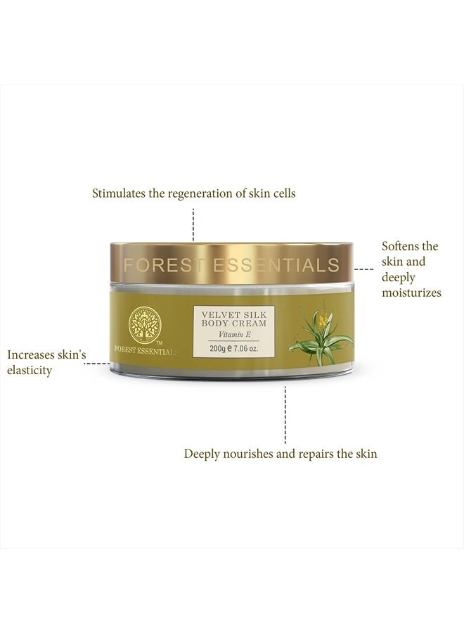 Forest Essentials Velvet Silk Body Cream Vitamin E - 200g - Image 4