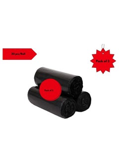20 20 Planet CARE EVERYDAY Home Cleaning dustbin liners Black roll 65 x 80 cm, 20 pieces | Garbage Bag 3 Roll  - Image 5