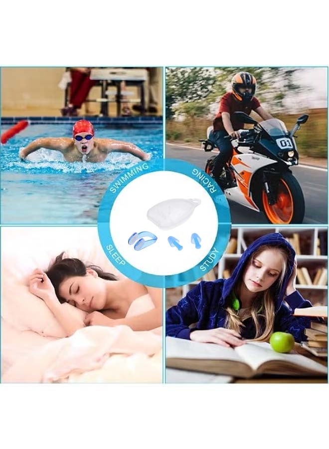6PCS Swimming Nasal Splint Earplugs Set Unisex Sports Swim Nasal Splint Comfortable Light Weight for Adults - Image 3