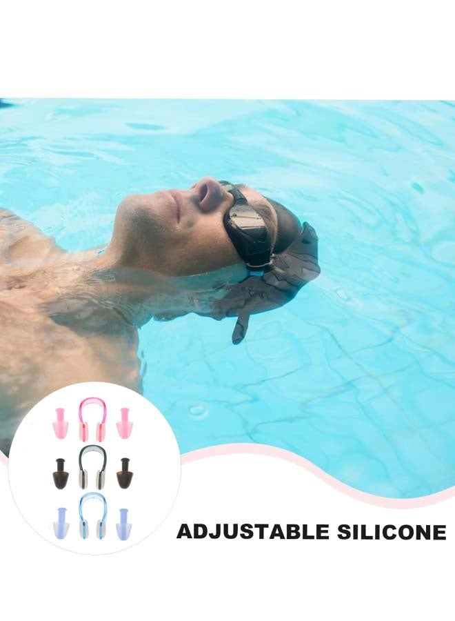 6PCS Swimming Nasal Splint Earplugs Set Unisex Sports Swim Nasal Splint Comfortable Light Weight for Adults - Image 2