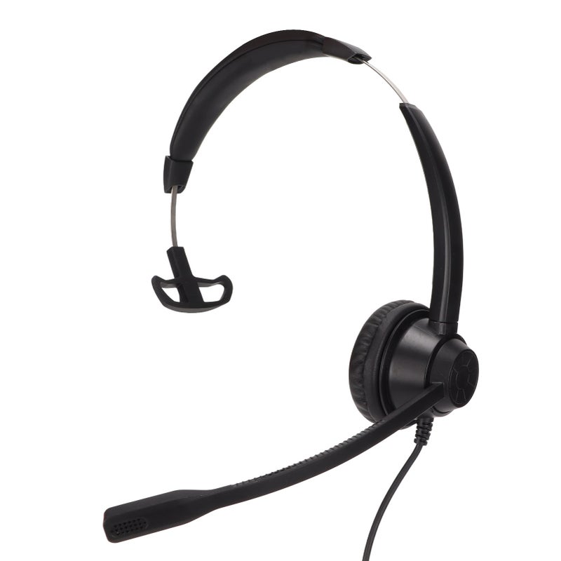 RJ9 Telephone Headset Noise Cancelling Unilateral Corded Business Headphone with Mic for Landline Customer Service - Image 3