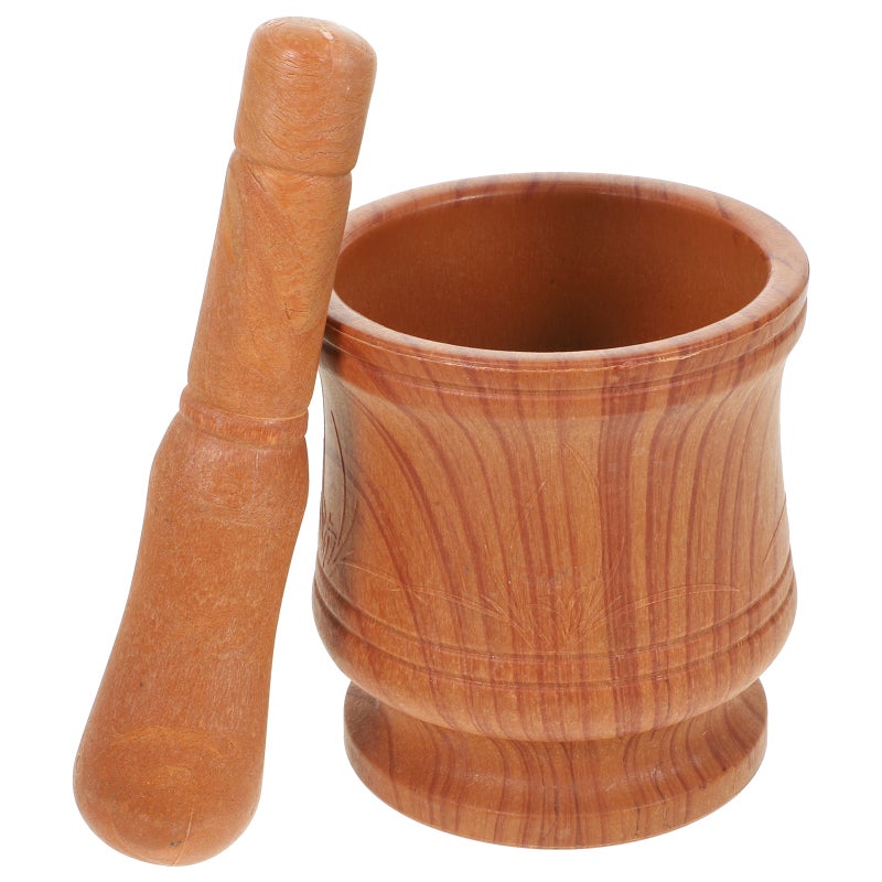 1 Set of Pestle Grind Spices Home Herbs Crush Garlic Bowl Set - Image 5