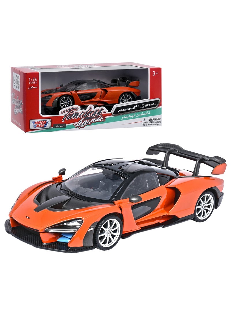 موتورماكس سيارة مكلارين سينا ​​مصبوبة بمقياس 1:24 | سيارة خارقة مرخصة رسميًا قابلة للتجميع | أبواب تفتح، تصميم داخلي مفصل، ولعبة مصبوبة تتحرك بحرية - Image 1
