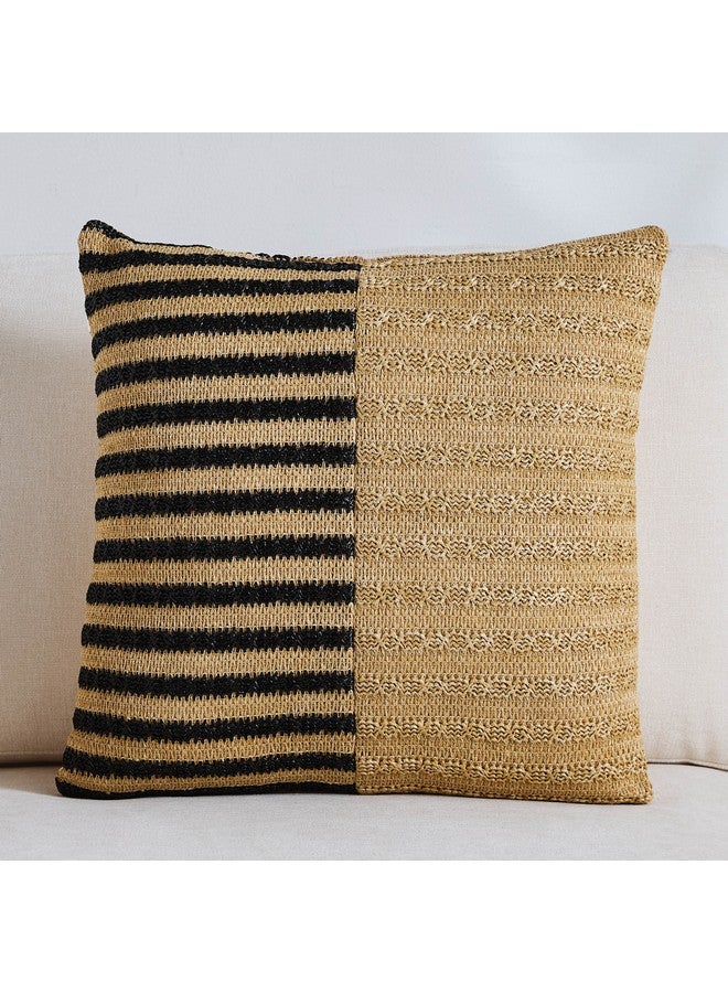 Home Box Sunshade Cut Stripe Filled Cushion 45 x 45 cm  - Image 1