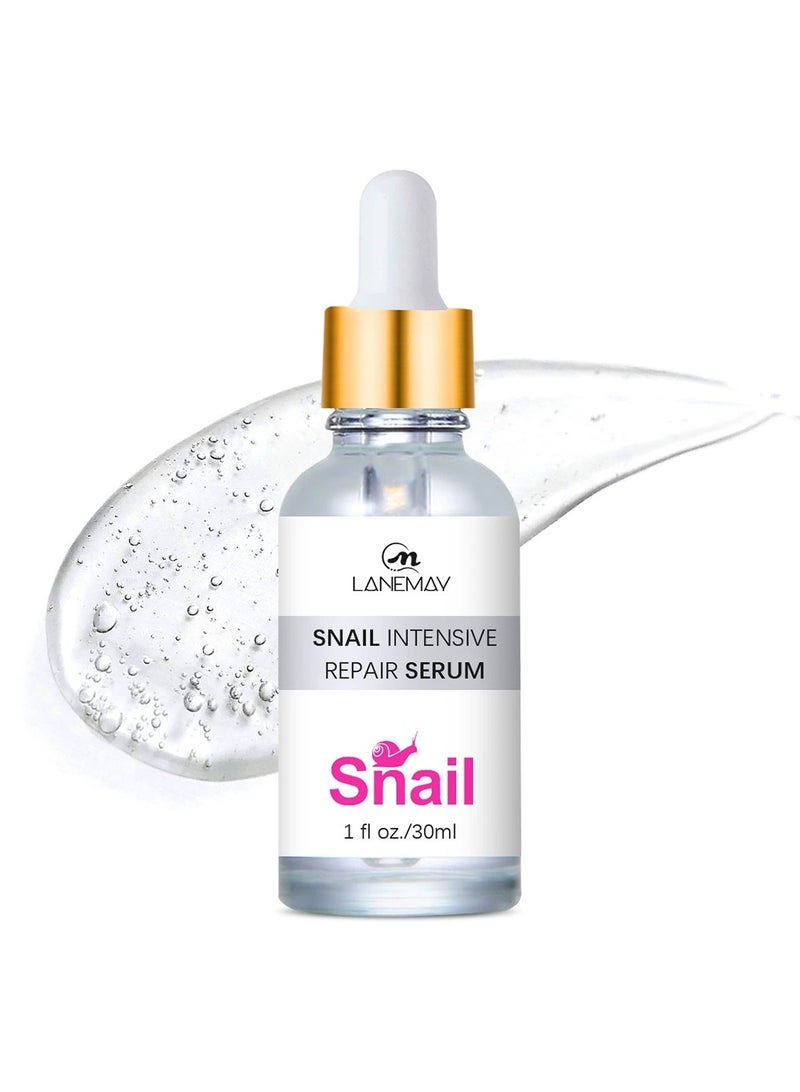 LANEMAY Snail Essence Facial Serum Hydrating Nourishing Firming Anti Wrinkle Brightening Dark Spots - Image 1