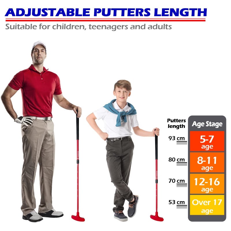 THIODOON Golf Putters for Men and Women Two-Way Kids Putter Mini Golf Putter for Right or Left Handed Golfers Adjustable Length Golf Putter Suitable for Children, Teenagers and Adults - Image 4