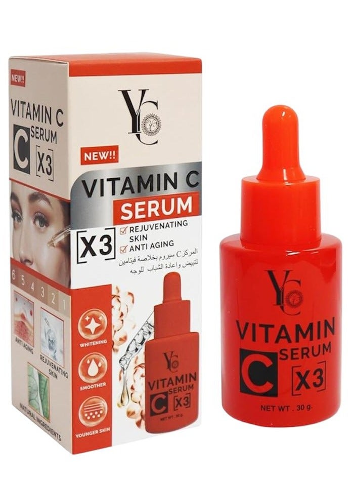 واي سي سيروم فيتامين سي X3 لتجديد البشرة ومحاربة الشيخوخة 30 جم - Image 1
