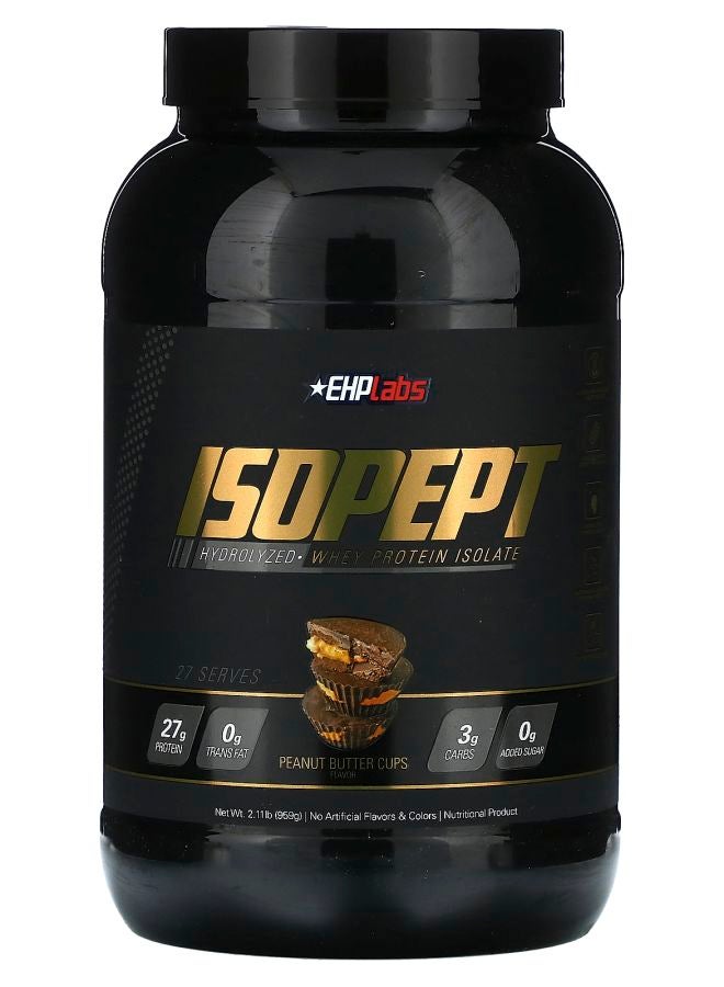 EHPLabs IsoPept Hydrolyzed Whey Protein Isolate Peanut  Butter Cups  2.11 lb (959 g)