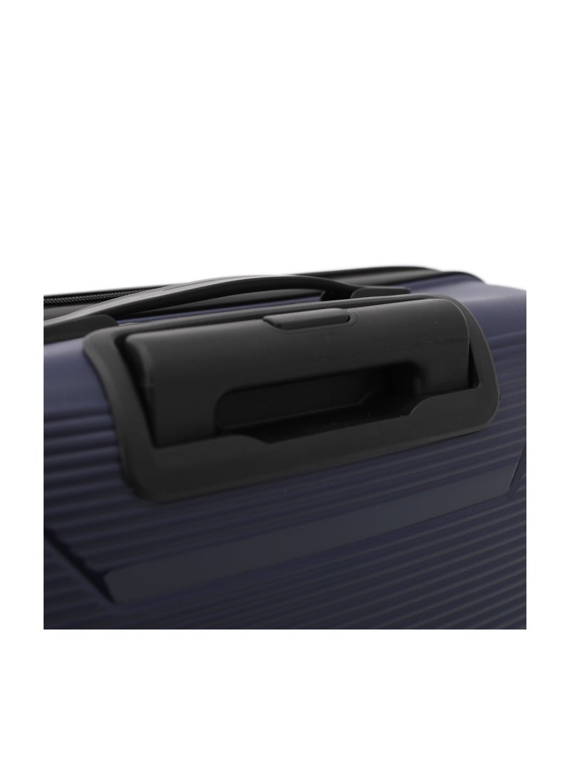 MELIFE Durable PP Hard Shell Luggage Trolley Bag 3 Pieces Set,Navy (S-20,M-24,L-28 Inch) - Image 5