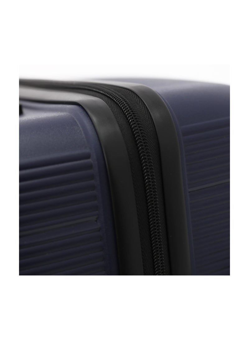 MELIFE Durable PP Hard Shell Luggage Trolley Bag 3 Pieces Set,Navy (S-20,M-24,L-28 Inch) - Image 4