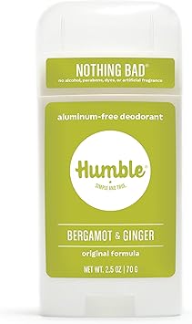 HUMBLE SIMPLE AND TRUE. Humble All Natural Deodorant Aluminum And Paraben Free Cruelty Free Men And Women Deodorant Bergamot and Ginger 1Pack - Image 1