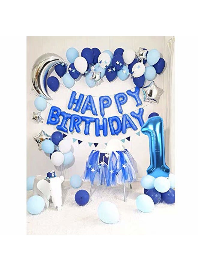 TONIFUL 40 Inch Blue Large Numbers Balloon 0-9(Number 1) Birthday Party Decoration,Foil Mylar Big Number Balloon Digital 1 for Birthday Party,Wedding, Bridal Shower Engagement Photo Shoot, Anniversary - Image 5