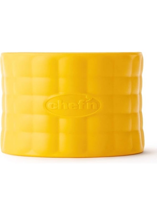 Chef'n Cob Corn Stripper, Sweetcorn Kernel Remover Tool, Yellow, 7 x 5 cm - Image 1