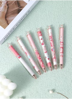 Royee 6 Piece 0.5mm Cute Kawaii Black Ink Retractable Gel Pens Office School Supplies  - Image 2