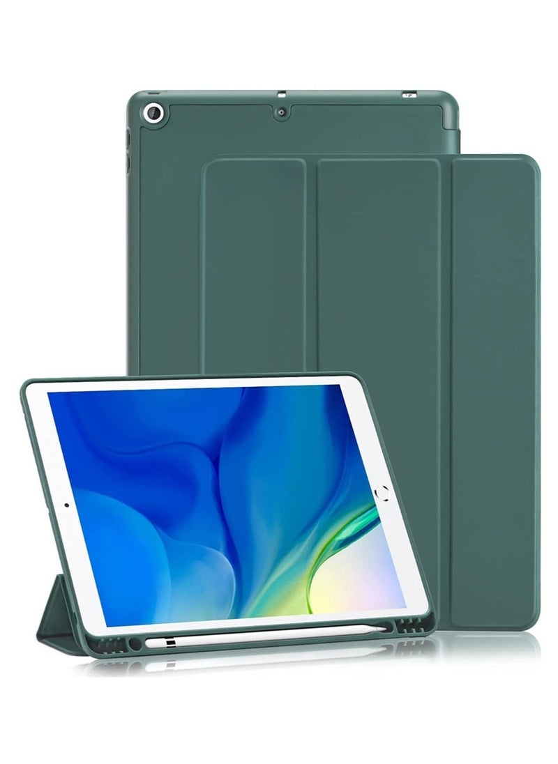 iPad 9th/8th/7th Generation case (2021/2020/2019) iPad 10.2-Inch Case with Pencil Holder [Sleep/Wake] Slim Soft TPU Back Smart Magnetic Stand Protective Cover Cases - Image 1