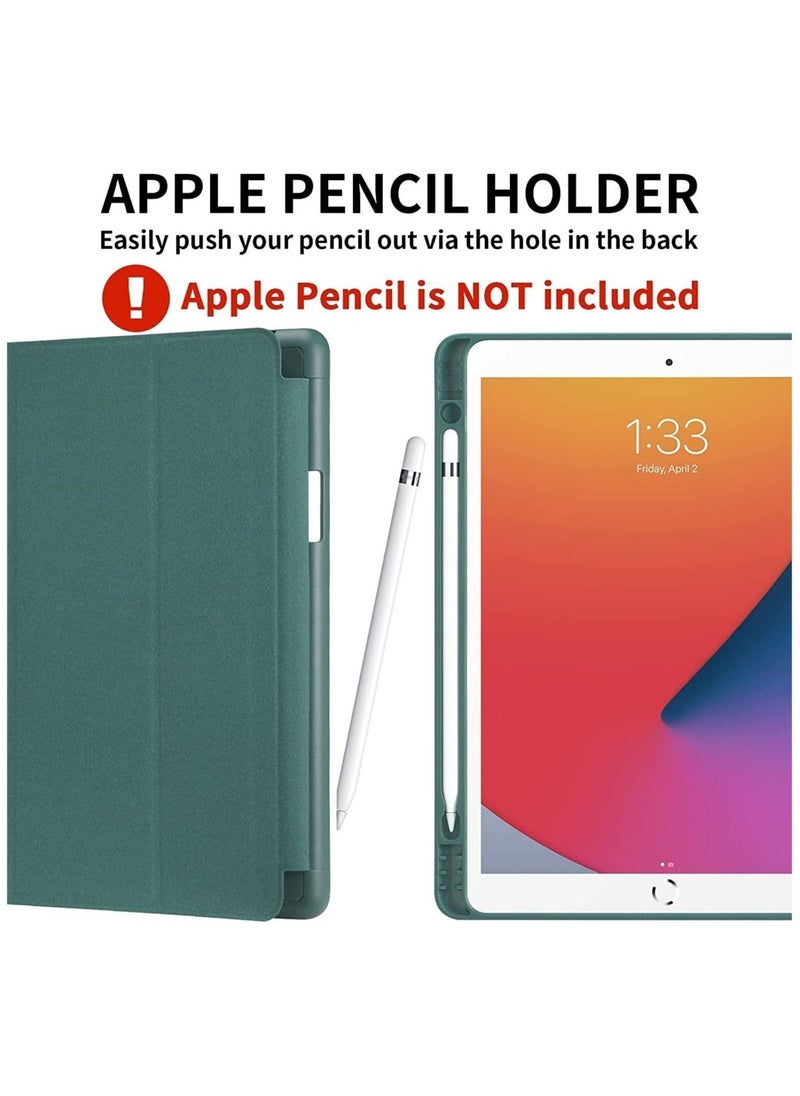 iPad 9th/8th/7th Generation case (2021/2020/2019) iPad 10.2-Inch Case with Pencil Holder [Sleep/Wake] Slim Soft TPU Back Smart Magnetic Stand Protective Cover Cases - Image 2