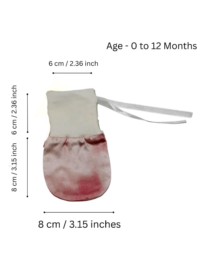 Silk Me Pink Sky Silk Me 100% Pure Mulberry Silk Baby Mittens 22 Momme - 1 Pair - No-Scratch Mitts - Eczema Relief - Hypoallergenic & Breathable Infant Hand Mittens - 0-12 Months - Double layered (Pink Sky)  | Best Price UAE