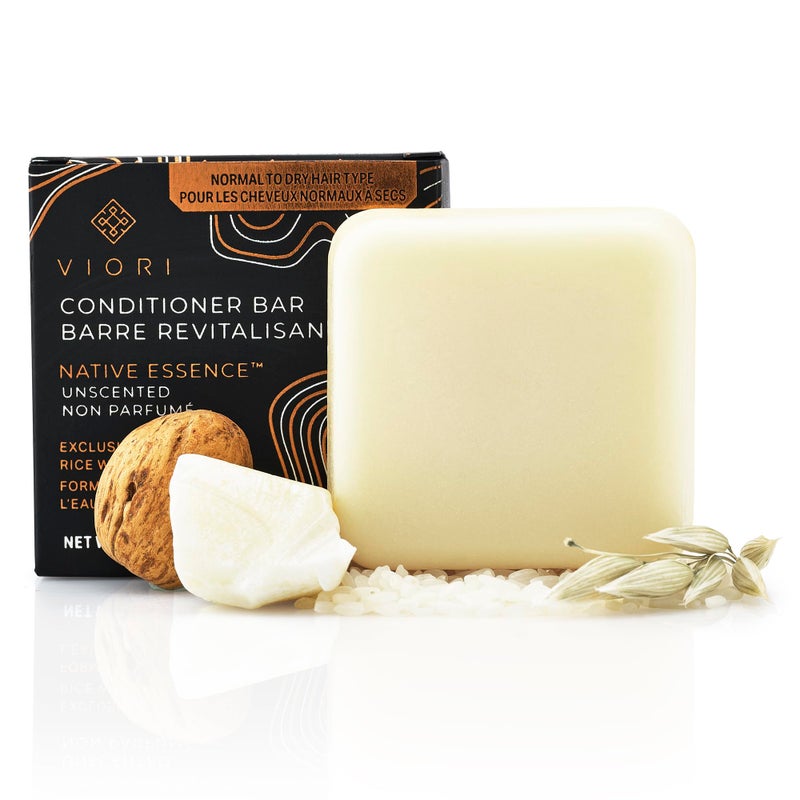 Viori Native Essence Conditioner Bar Made with Rice Water - Handcrafted All Natural Organic Conditioner