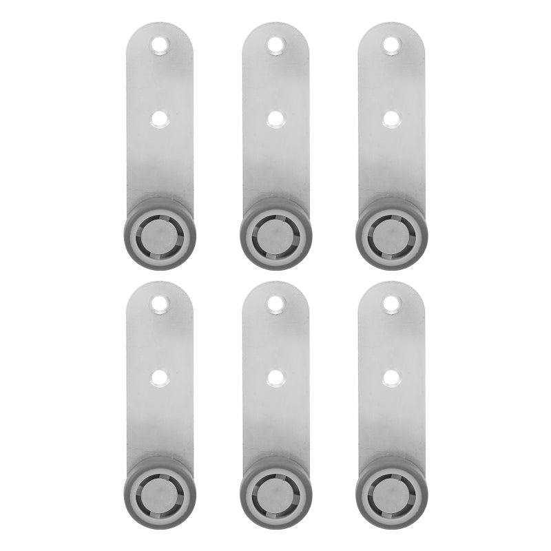 6pcs Sliding Door Roller Wheels Anti-Sagging Support Wheel For Cabinet And Wardrobe Doors With Function With Screws - Image 3