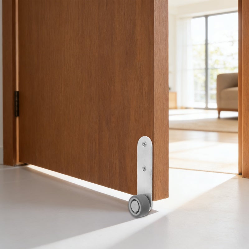 6pcs Sliding Door Roller Wheels Anti-Sagging Support Wheel For Cabinet And Wardrobe Doors With Function With Screws - Image 5