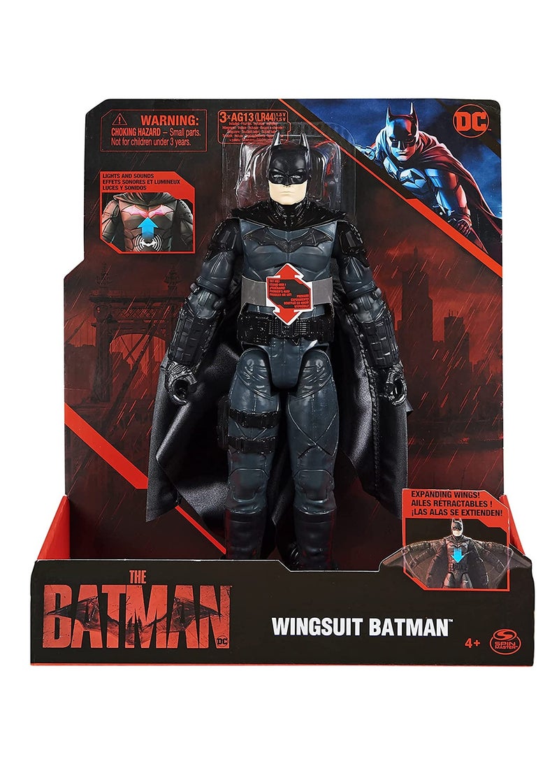 سبن ماستر Batman Movie Deluxe Feature Wingsuit Batman مقاس 12 بوصة 6060523  - Image 1