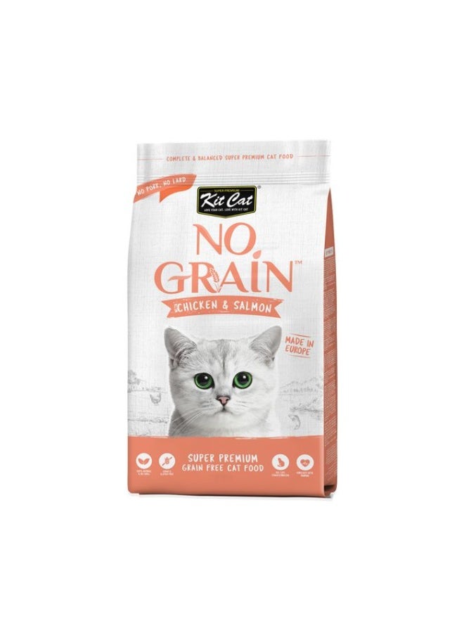 Kit Cat No Grain Chicken And Salmon 1Kg