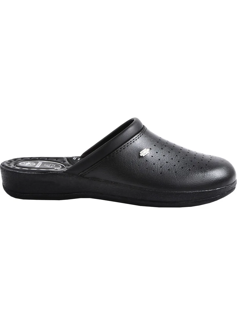 Gezer 4768 4 Point Sabo Sole Men's Slippers Hospital & Business Black