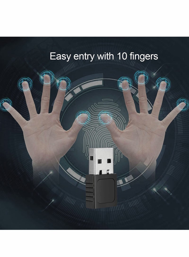 USB Fingerprint Reader 360° Touch Speedy Matching Multi Biometric Windows Security Key for Win 7 8 10 Windows Hello PC & Laptop - Image 4