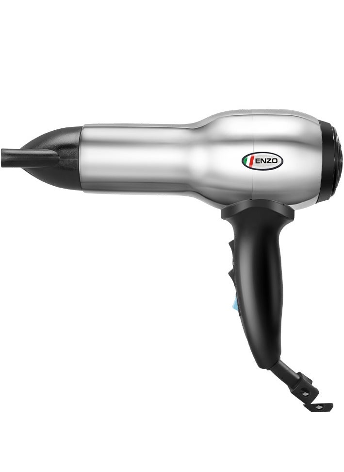 ENZO Professional - ENZO EN-8225 Professional Hair Dryer – 2200W Ionic Hair Dryer with 3 Heat & 2 Speed Settings, Diffuser Attachmen - Image 1