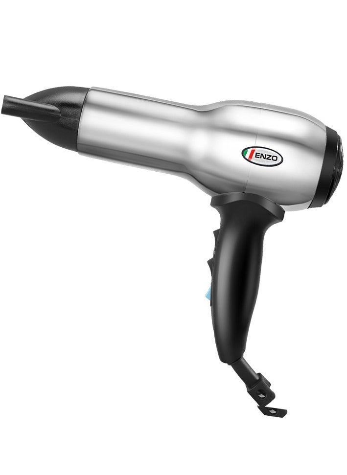 ENZO Professional - ENZO EN-8225 Professional Hair Dryer – 2200W Ionic Hair Dryer with 3 Heat & 2 Speed Settings, Diffuser Attachmen - Image 1