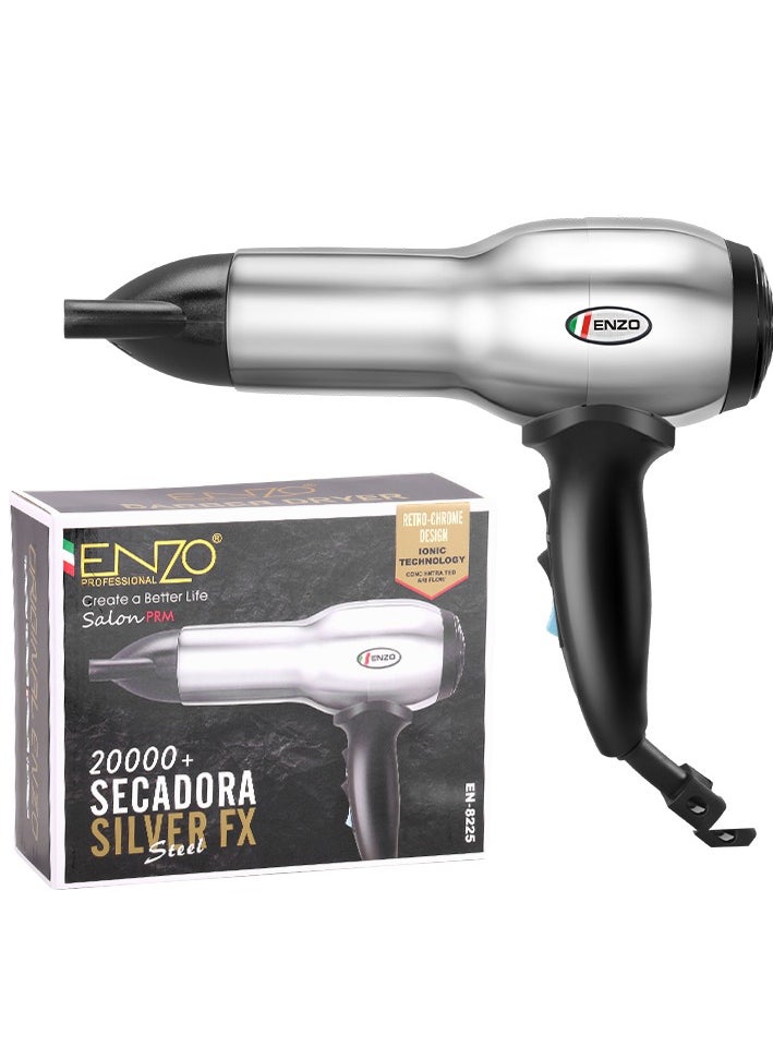 ENZO Professional - ENZO EN-8225 Professional Hair Dryer – 2200W Ionic Hair Dryer with 3 Heat & 2 Speed Settings, Diffuser Attachmen - Image 1