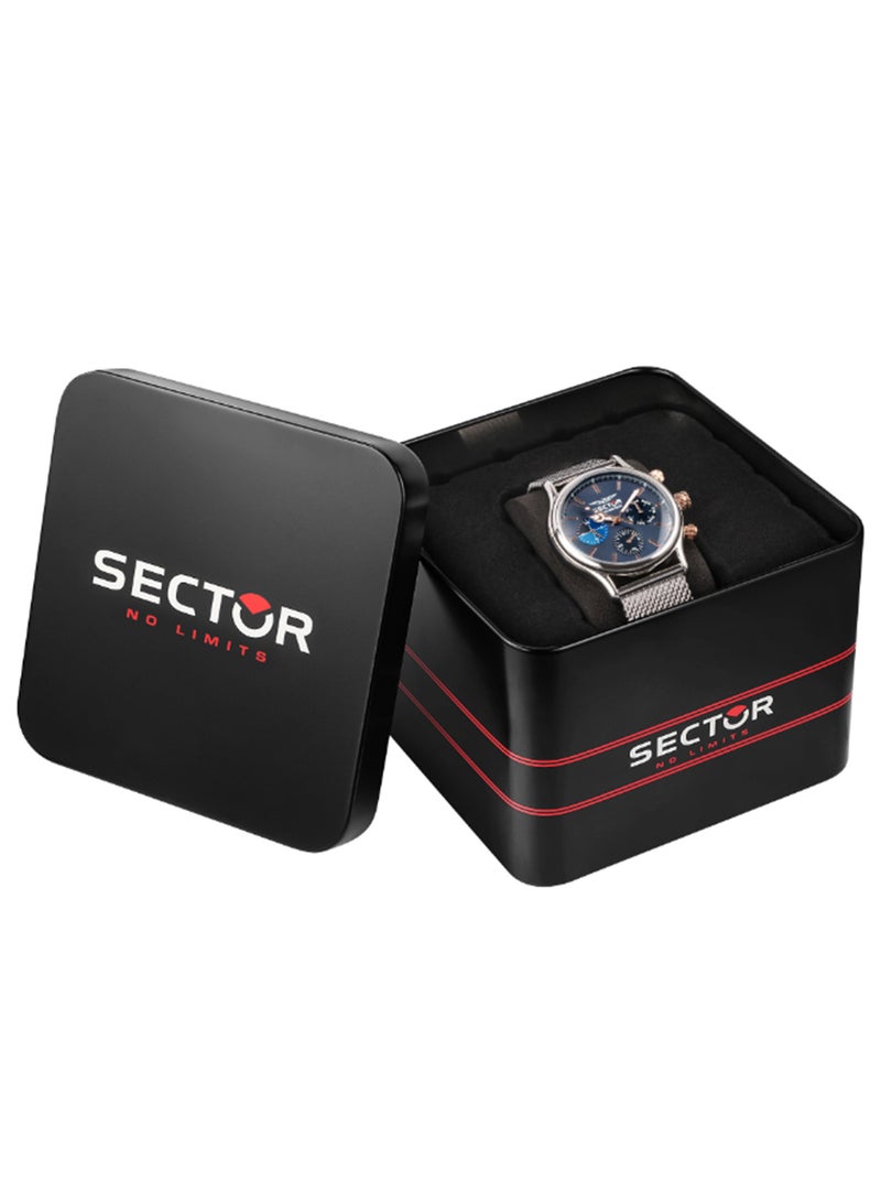 Sector 660 43MM MULT BLUE DIAL MESH BAND SS - Image 3