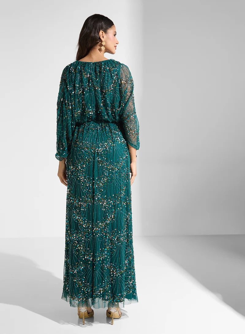 اميليا روز Sequin Embellished Dress