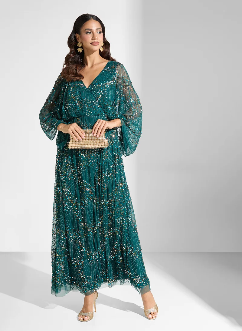 اميليا روز Sequin Embellished Dress