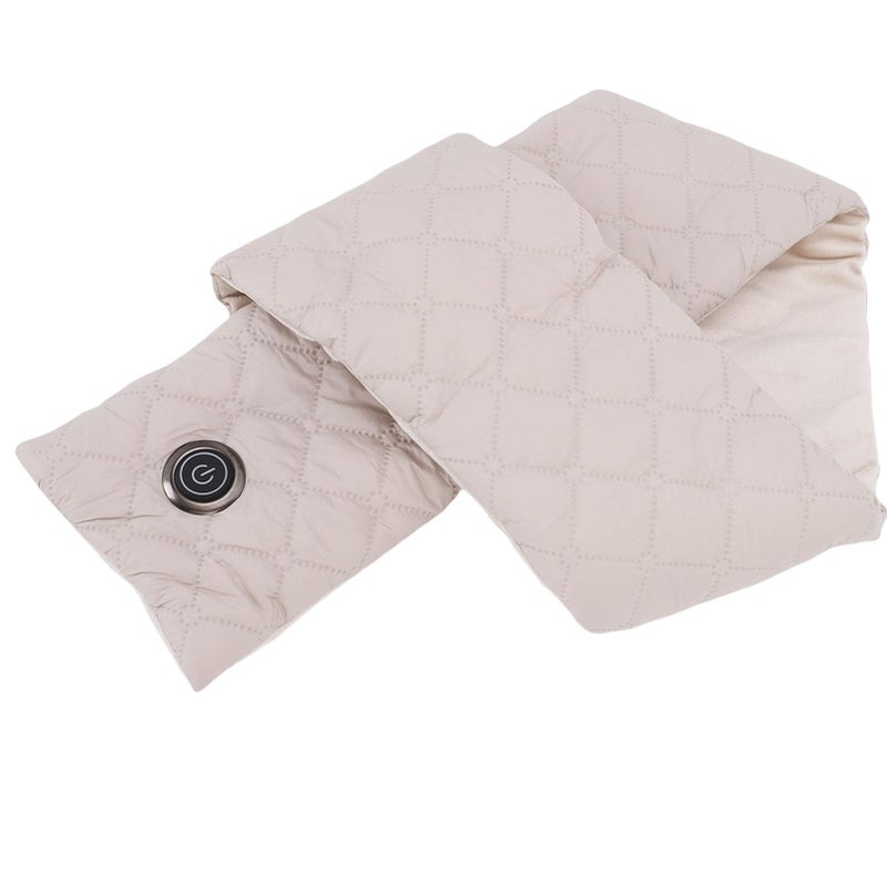 USB Heated Scarf Honey Color 3 Temperature Settings Comfortable Washable for Winter - Image 3
