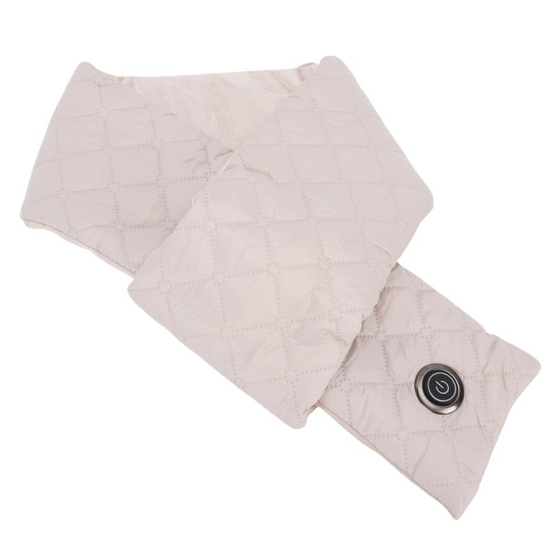 USB Heated Scarf Honey Color 3 Temperature Settings Comfortable Washable for Winter - Image 4