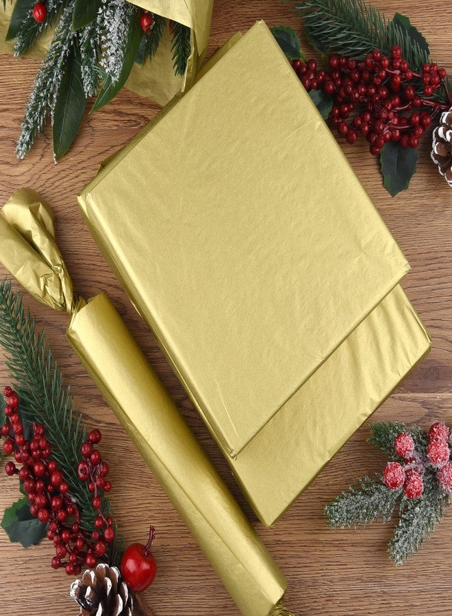 TUPARKA 60 Sheets Gold Tissue Paper Christmas Tissue Paper Wrapping Paper Gift Paper for DIY and Craft, Gift Decorations in Christmas Party 20.5x15inch - Image 4