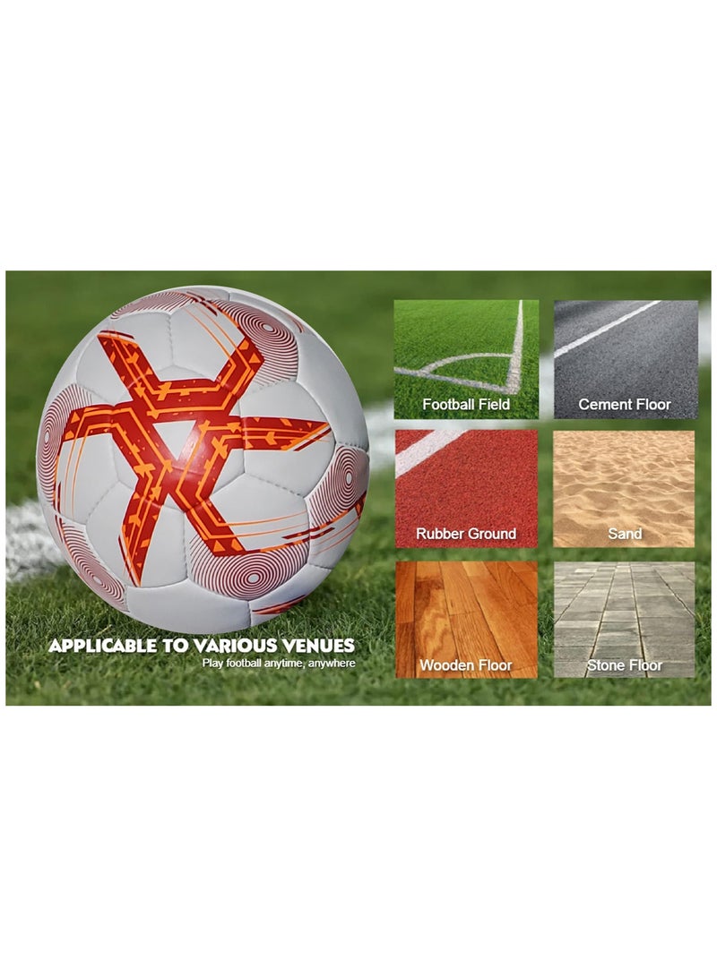 سبال كرة القدم كرة القدم لمباريات كأس العالم أفضل كرة مقاومة للماء للاستخدام في الأماكن المغلقة/الخارجية للتدريب الاحترافي ومطابقة الرجال والنساء للشباب والكبار - Image 4