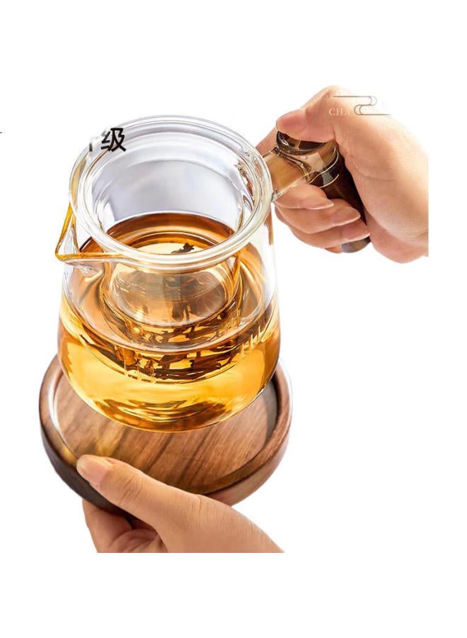 Yihutea Glass Tea Infuser Cup Tea Separation High Temperature Resistance Office Tea Set Three-Piece Set One-Person Tea Brewing Tool - Image 3
