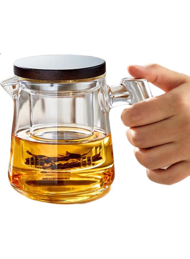Yihutea Glass Tea Infuser Cup Tea Separation High Temperature Resistance Office Tea Set Three-Piece Set One-Person Tea Brewing Tool - Image 2