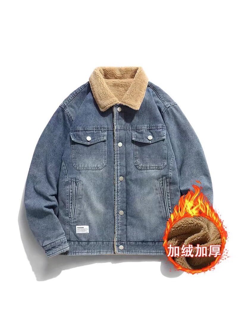 Winter Lambswool Denim Jacket Men Thick Casual Blue - pzsku/Z1D5B239F43DF75E098F9Z/45/_/1732185614/b90c3303-a149-4dcf-ae39-ee229404c343