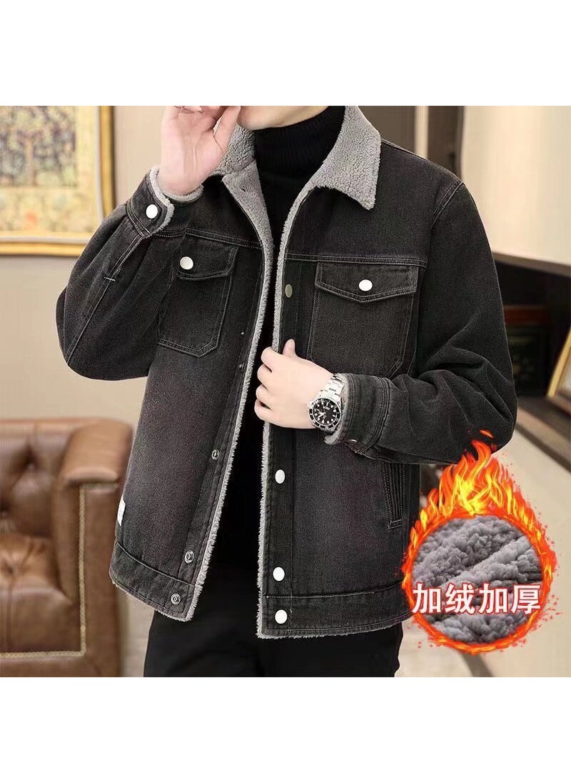 Winter Lambswool Denim Jacket Men Thick Casual Blue - pzsku/Z1D5B239F43DF75E098F9Z/45/_/1732185616/17f1a280-e31f-40c5-94fb-8f67b9a50b57