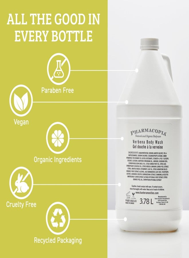 Pharmacopia Hotel Verbena Body Wash - Moisturizing Shower Gel with Natural & Organic Ingredients - Vegan Bodywash for Men & Women, 128 oz - Image 3