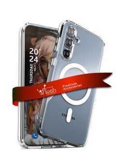 Magnetic Slim Transparent Flexible TPU Shockproof Magsafe Back Phone Case Cover For Samsung Galaxy S24 Plus / S24+ 5G 2024 Clear