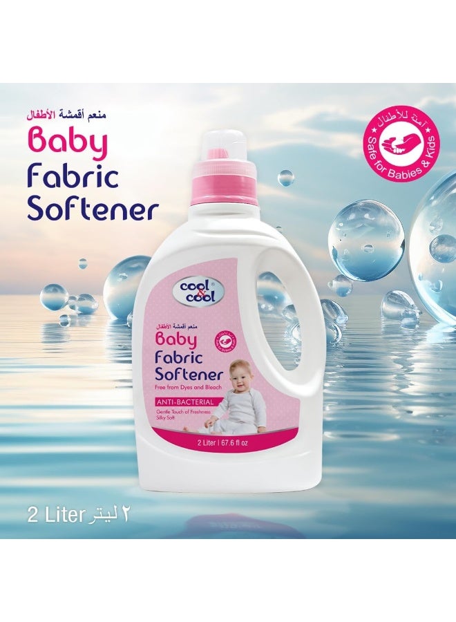 Cool & Cool Gentle Touch Baby Anti Bacterial Fabric Softener Dye & Bleach Free 2L - Image 4