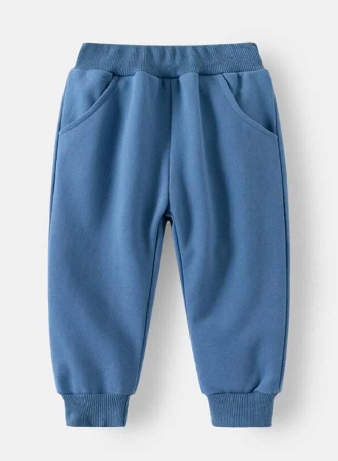 YUNIQEE Green Crew Neck Long Sleeve Printed Pullover With Track Pant