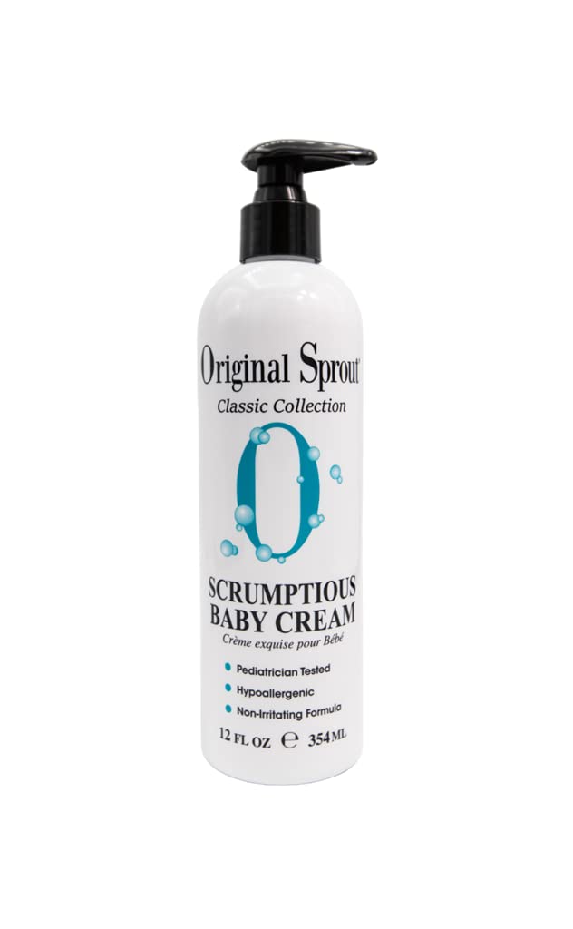 Original Sprout Original Sprout Scrumptious Baby Cream with Zinc for Babies Sensitive Skin 12 oz Bottle