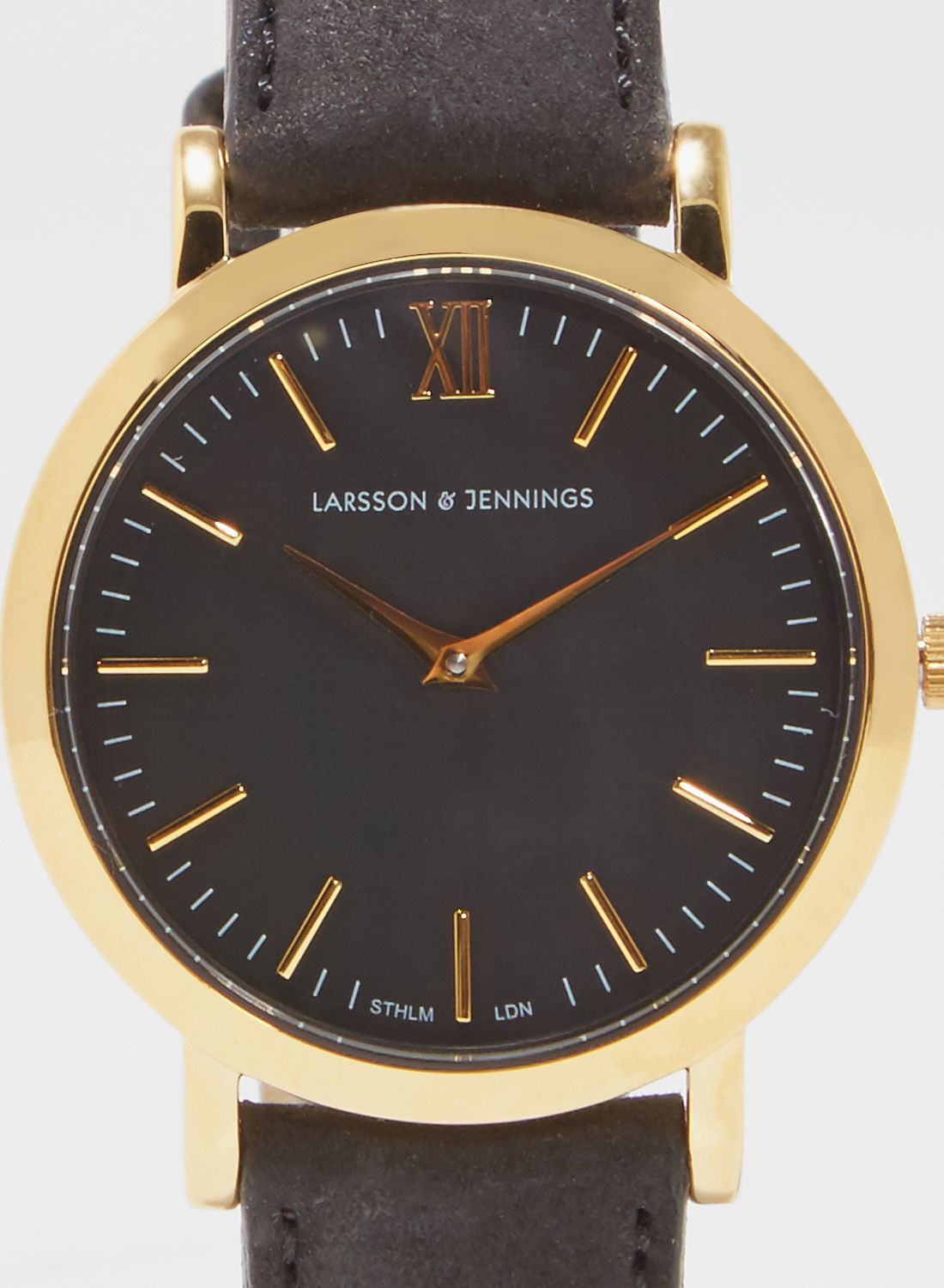 ASU0305さん専用　LARSSON&JENNINGS Round Watch Larsson & Jennings Men's Lugano 40 MM Watch, Gold/Black, One